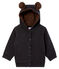 Baby Boys' Hoody in Elastane Rib Knit. CITY CHINE grey