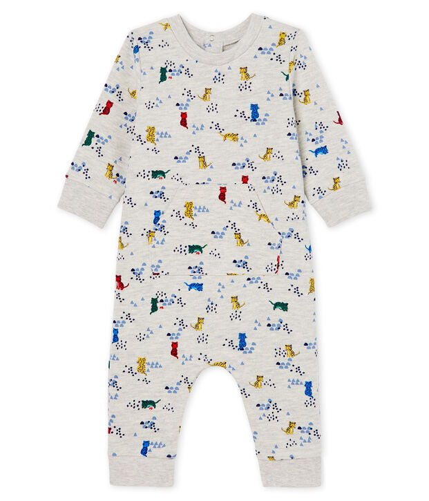 Baby Boys' Long Printed Jumpsuit grey/multicolor
