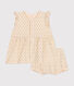 Babies' sleeveless dress and bloomers in lightweight jersey