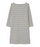 Robe marinière femme en jersey lourd COQUILLE beige/SMOKING blue