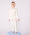 Children's golden heart-print velour pyjamas MILK /DORE