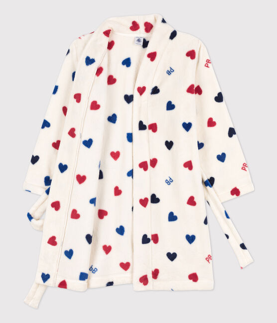 Children's Unisex Fleece Dressing Gown AVALANCHE white/MULTICO