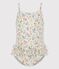 Babies' Eco-Friendly Swimsuit MARSHMALLOW white/MULTICO white