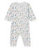 Baby Girls' Footless Ribbed Sleepsuit MARSHMALLOW white/MULTICO white