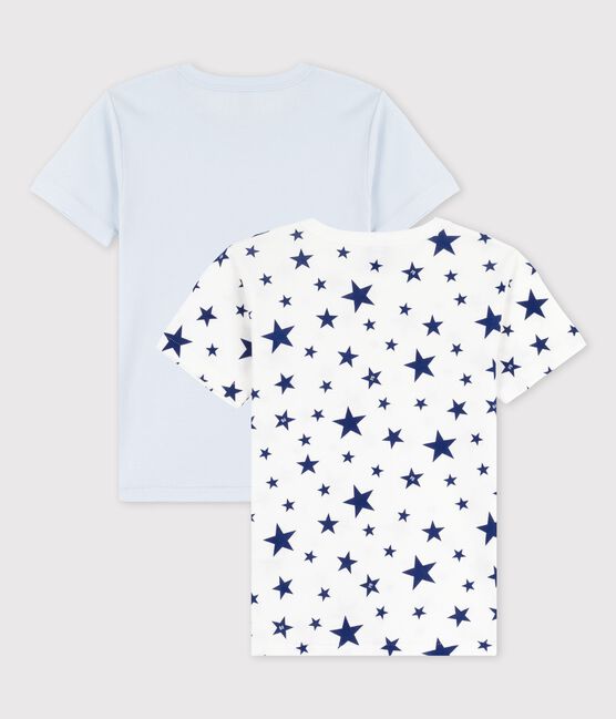 Boys' Star Print Short-Sleeved Cotton T-shirts - 2-Pack variante 1