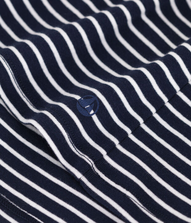 Women's Iconic striped cotton T-Shirt blue/white