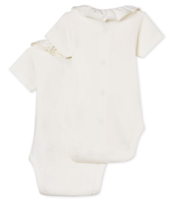 Baby girls' short-sleeved bodysuit - 2-piece set variante 1