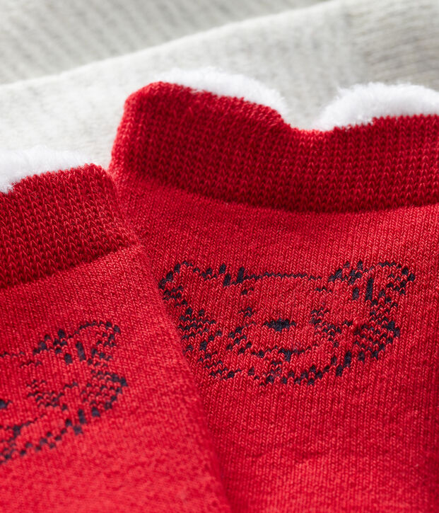 Unisex Babies' Socks - 2-Piece Set red