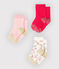 Baby Girls' Socks - 3-Piece Set CHARME pink