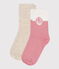 Pairs of girls' logo cotton socks - 2-pack variante 1
