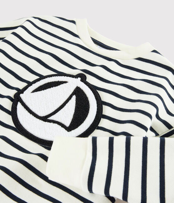 Boys' Sweatshirt MARSHMALLOW white/SMOKING blue