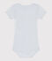 Babies' short-sleeved printed cotton body GOMME /MARSHMALLOW