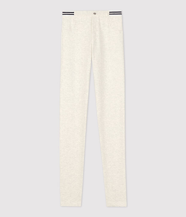 Girls' Cotton Elastane Jeggings MONTELIMAR CHINE