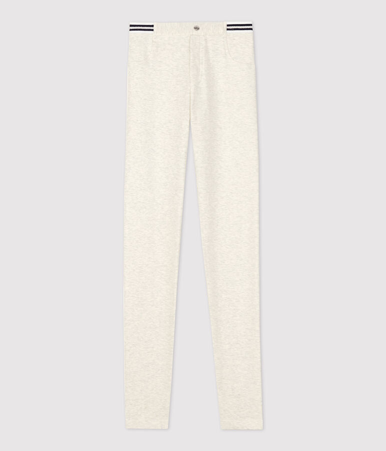 Girls' Cotton Elastane Jeggings beige