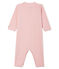 Baby Girls' Footless Ribbed Sleepsuit CHARME pink/MARSHMALLOW white