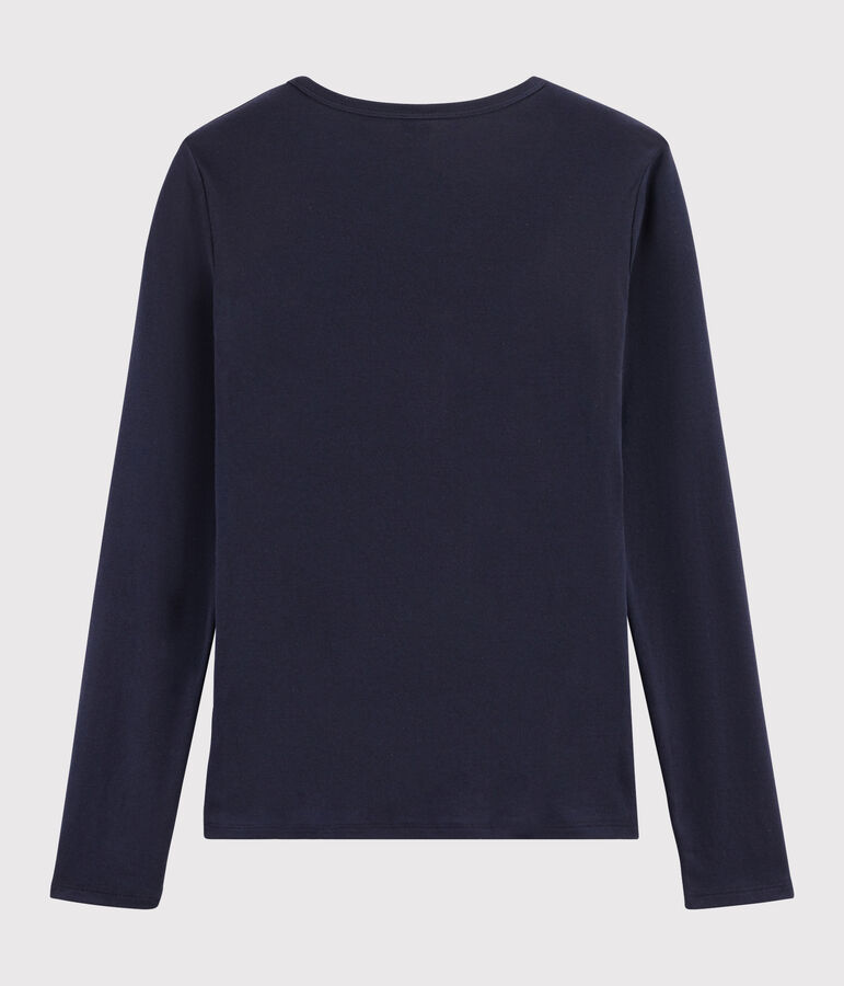 Women's Iconic V-Neck Cotton T-Shirt blue