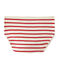 High-waisted pants with 2x2 ribbing COQUILLE beige/TERKUIT red