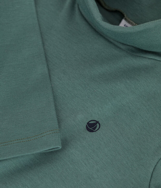 Unisex Children's Cotton Polo Neck green