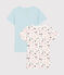 Girls' Short-Sleeved Paris Print Organic Cotton T-Shirts - 2-Pack variante 1