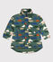 Children's Unisex Patterned Mid Length Puffer Jacket VALLEE green/MULTICO ecru