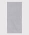 STRIPED COTTON GAUZE MUSLIN FOR BABY MARSHMALLOW white/SMOKING blue