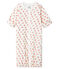 Babies' Ribbed Jumpsuit/Sleeping Bag MARSHMALLOW white/GRETEL pink/MULTICO