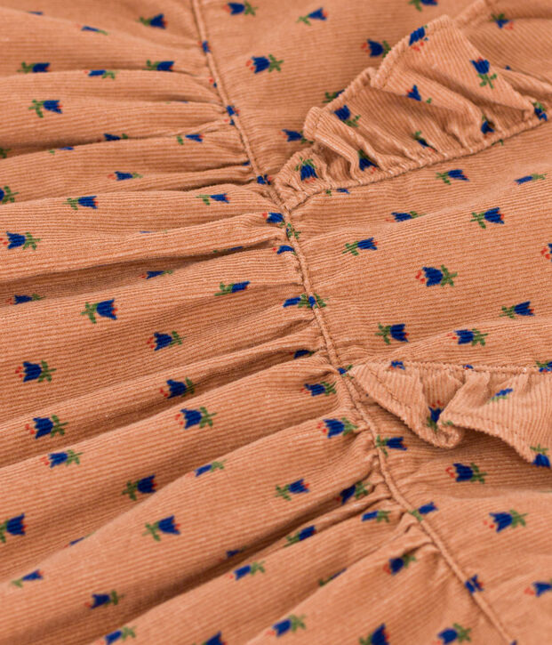 Babies' Long-Sleeved Velvet Dress pink/multicolor