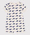 Babies' Cotton Navy Whale Playsuit MONTELIMAR beige/MEDIEVAL blue