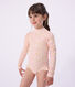 Children's one-piece long sleeved printed swimsuit