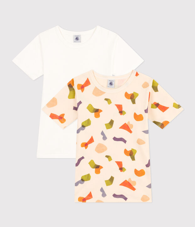 Children's Short-Sleeved Cotton T-shirts - 2-Pack multicolor