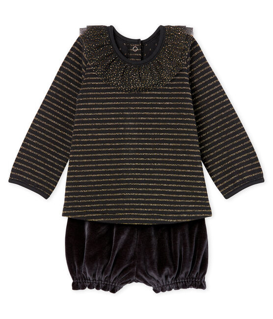 Baby Girls' Clothing - 2-Piece Set NOIR black/MULTICO white