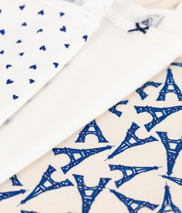 Girls' Paris Cotton Vests - 3-Pack multicolor