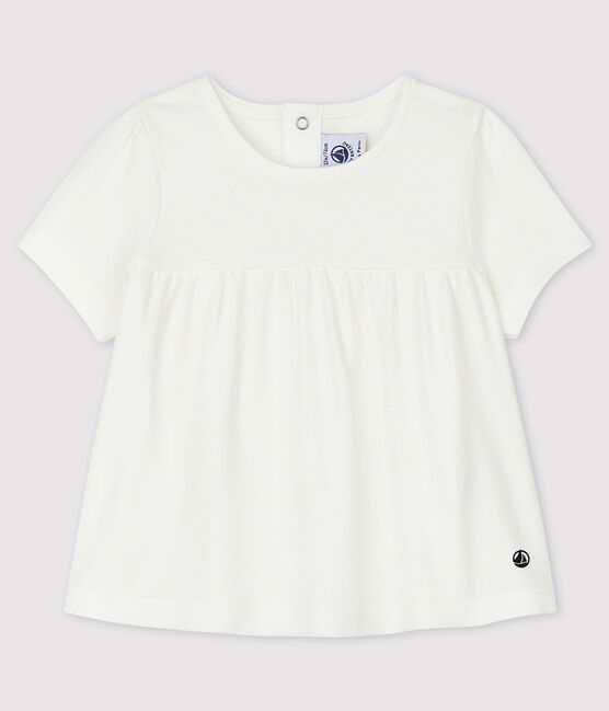 Babies' Cotton Blouse MARSHMALLOW white