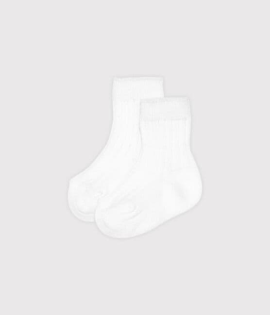 Baby boy's socks ECUME white