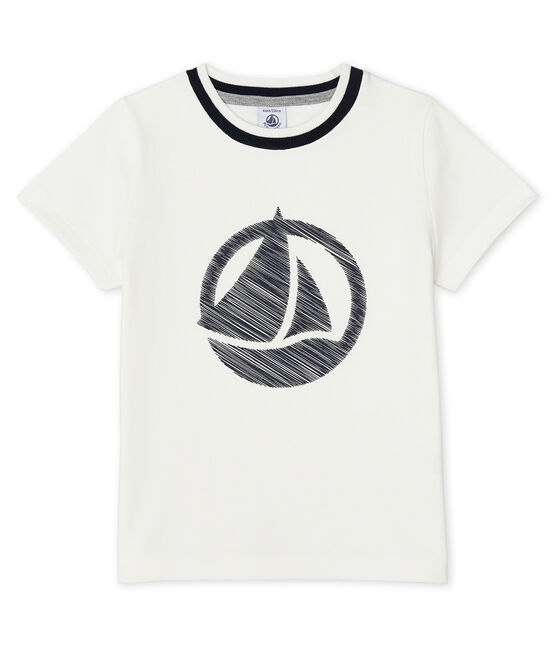 Boys' Short-sleeved T-shirt MARSHMALLOW white