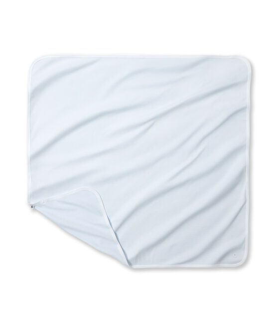 Baby's milleraies striped sheets FRAICHEUR blue/ECUME white