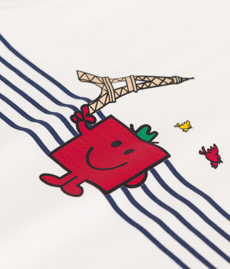 Children's cotton Mr. Men and Little Miss T-shirt white