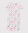 Girls' Jungle Print Cotton Nightdress MARSHMALLOW white/MULTICO white