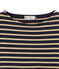 iconic women's breton top SMOKING blue/BRINDILLE BRILLANT brown