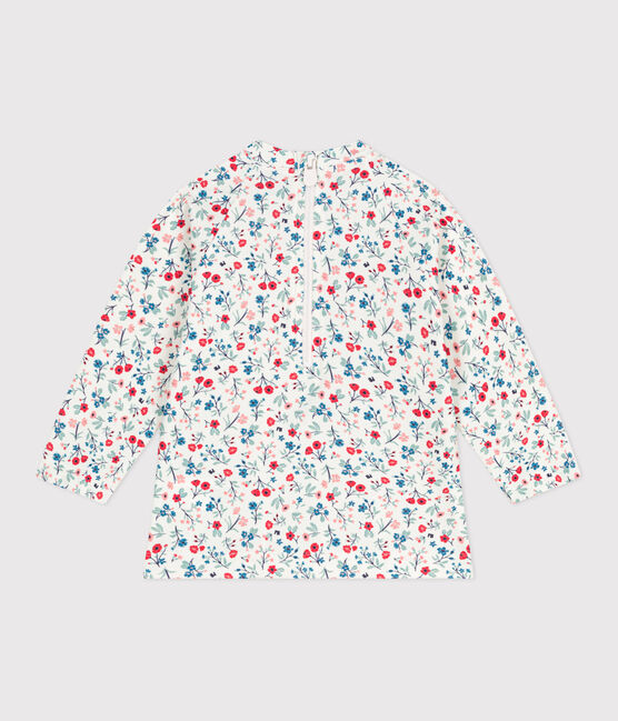 Babies' floral print UV protection T-shirt MARSHMALLOW white/MULTICO white