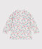 Babies' floral print UV protection T-shirt MARSHMALLOW white/MULTICO white