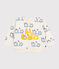 Babies' penguin-print cotton sweatshirt MILK /MULTICO