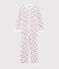 Girls' Jumpsuit in Brushed Terry Towelling MARSHMALLOW white/MULTICO white