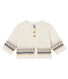 Baby boy's cardigan in knit jacquard