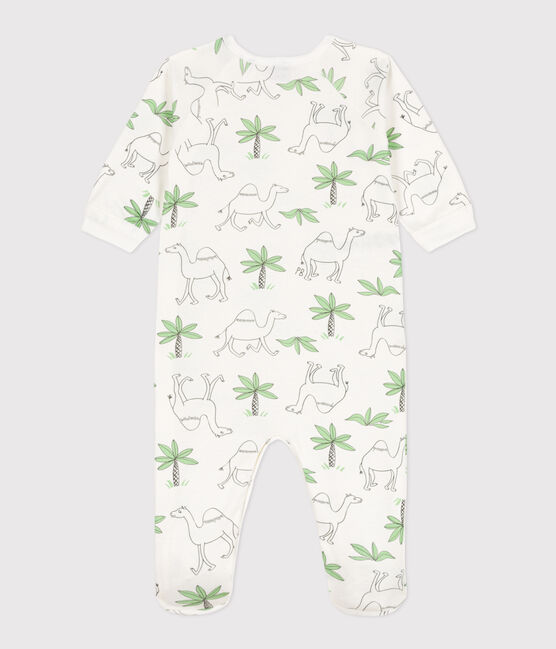 Printed Cotton Sleepsuit MARSHMALLOW white/MULTICO white