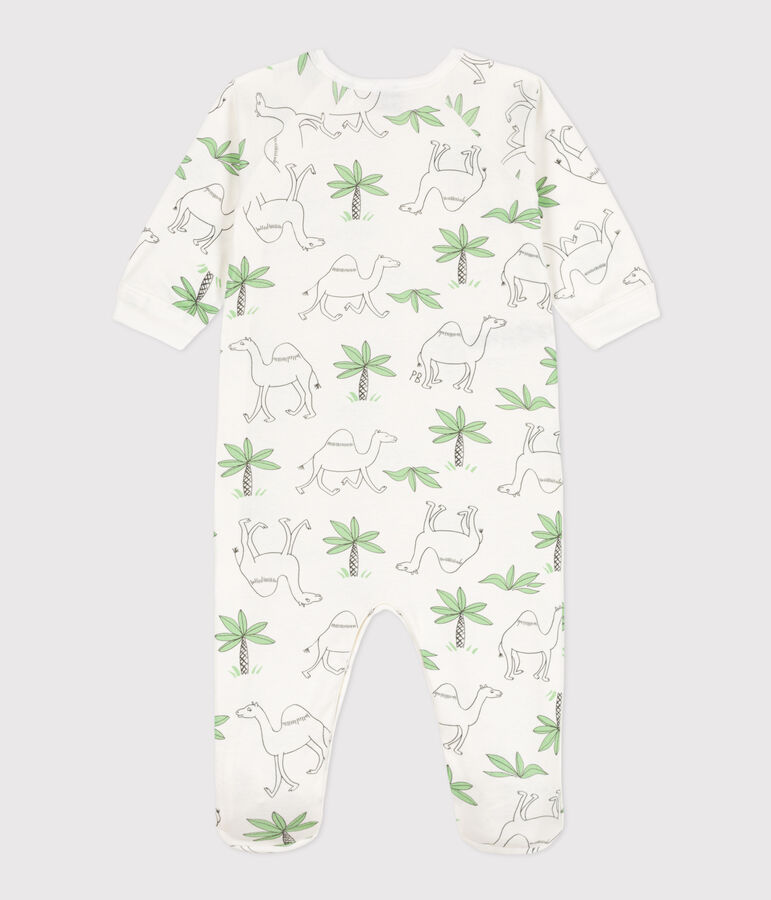Printed Cotton Sleepsuit white/multicolor