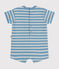 Babies' Thick Jersey Striped Breton Playsuit AZUL /MONTELIMAR