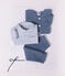 Babies' outfit in cotton with embroidery on the chest and a gingham print multicolor