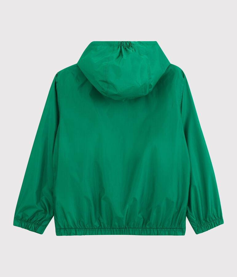 Boys' Recycled Polyester Windbreaker blue/green