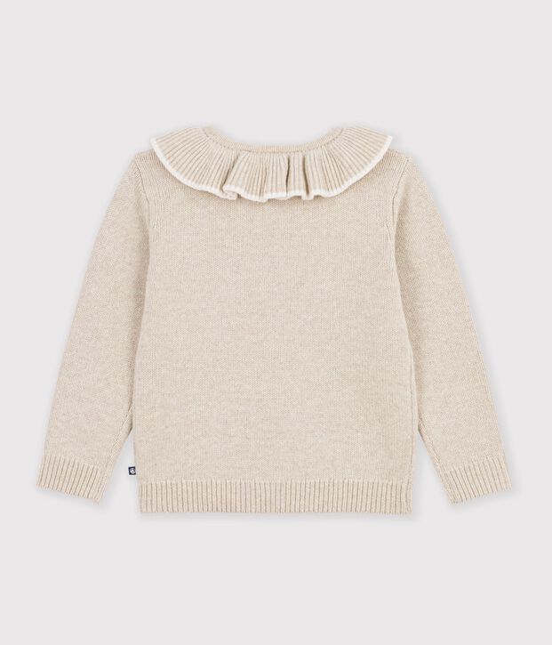 Children's plain wool and cotton cardigan MONTELIMAR CHINE